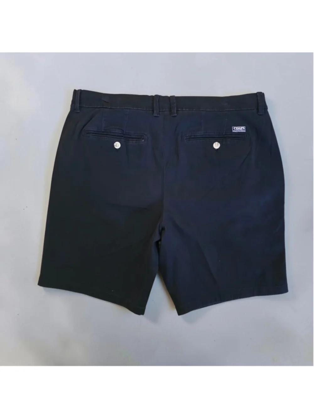 Chaps Mens Shorts 36 Navy Blue Stretch Chino 8
